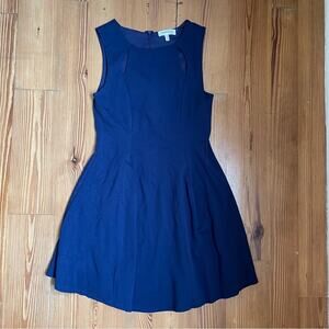 Monteau dark blue cutout fit flare tank dress SIZE M